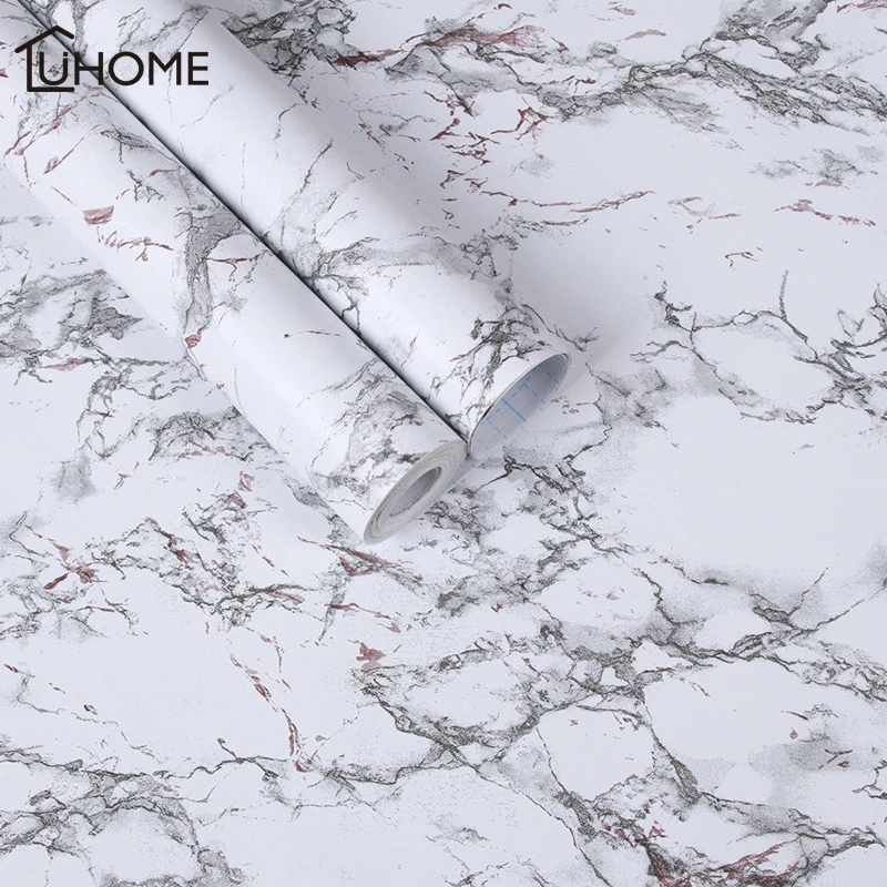 Hot 10m Modern Waterproof Vinyl Self Adhesive Wallpaper 10m Modern Waterproof Vinyl Self Adhesive Wallpaper Marble Contact Paper Kitchen Cupboard Shelf Drawer Liner Wall Stickers