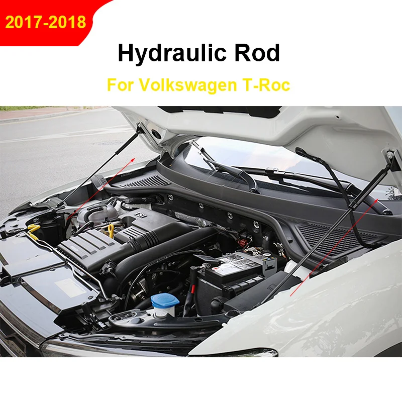 2Pcs for Volkswagen T ROC T ROC 2017 2018 Lift Support Gas Spring Hydraulic Rod Car