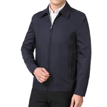 2017 Spring autumn the elderly casacos men’s clothing casual jacket men coat turn-down collar outerwear male chaquetas hombre