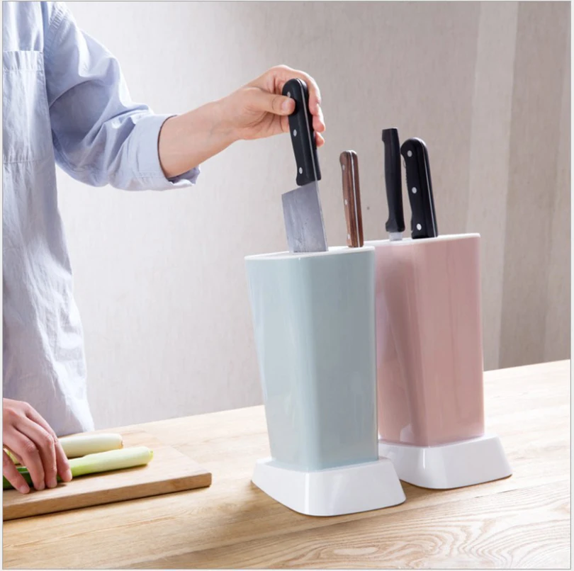 

1pcs Stand Knife Rack Creative Plastic PP Kitchen Knife Holder Multifunctional Kitchen Accessories Storage Rack Tool Holder