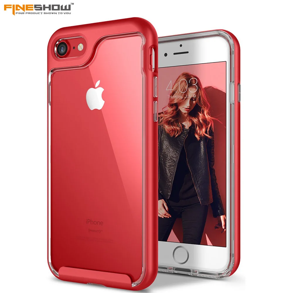 637-Case For iPhone7 6 8plus X Anti-fall Armor Two in One Transparent PC+TPU Phone Case For iPhone7 6 8plus X                        (3)