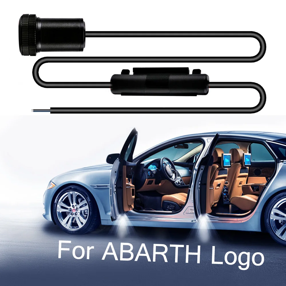 

2-10 pcs For ABARTH Logo Door Shadow Light Projector Courtesy Welcome Light Led For Fiat 500 595 695 124 Car Tuning Accessories