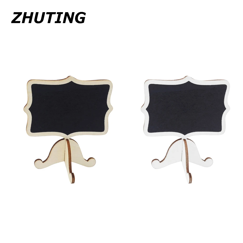 

10pcs Mini Chalkboards with Support Easels for Message Board Signs Weddings Writing blackboard party decoration