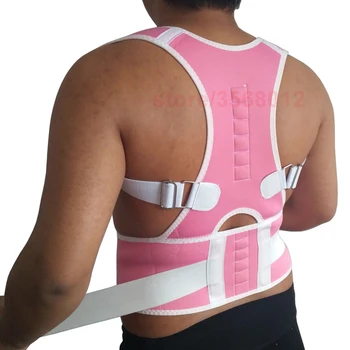 

Women Men Shoulder Back Lumbar Support Belt Posture Brace Back Posture Corrector Shoulder Tourmaline Magnetic Therapy Plus Size