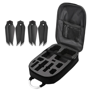 

2 Pairs Propeller+Hard Shell Carrying Backpack Bag Case Waterproof Anti-Shock for Dji Mavic 2 Pro/Zoom