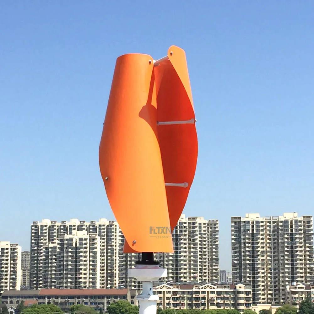Высокое качество ветряной генератор 800 Вт 24V48V Вертикальная ось ветряная турбина