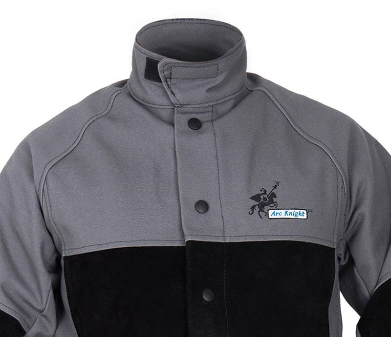 Arc Knight Split cow leather protective clothing welding clothing tooling breathable and comfortable welder jackets Arc Knight Split cow leather protective clothing welding clothing tooling breathable and comfortable welder jackets