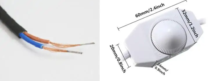 1,8 м светодиодный диммер кабель световой модулятор лампа линия диммер контроллер для настольной лампы ЕС/США штекер 220 В Электрический провод