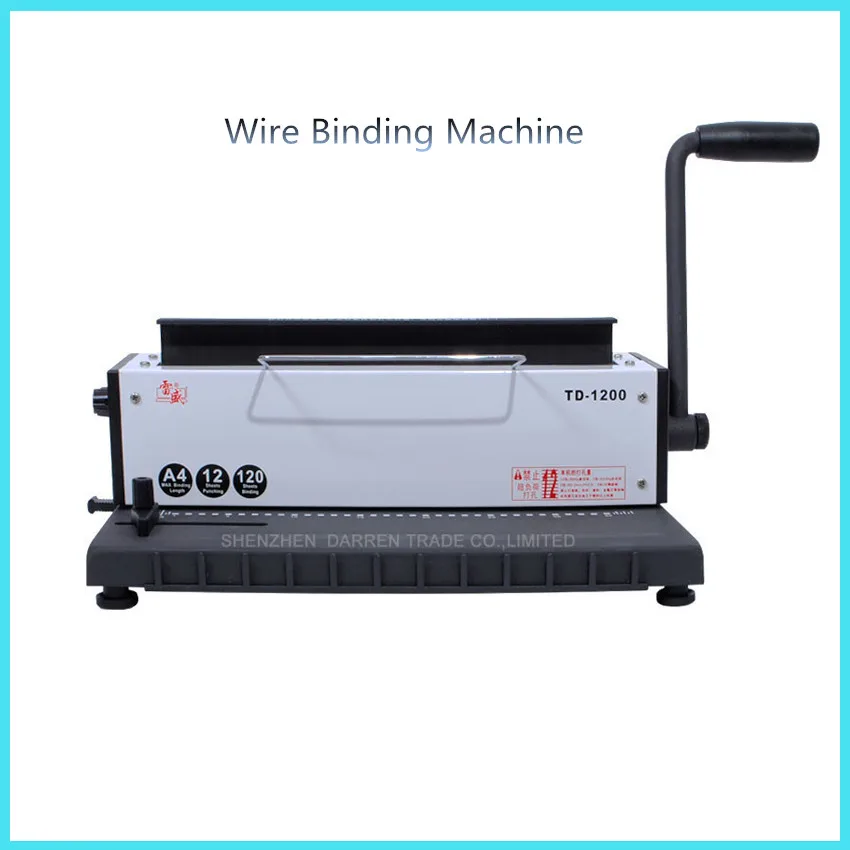 New Wire binding machine two thread machine calendar punching machine