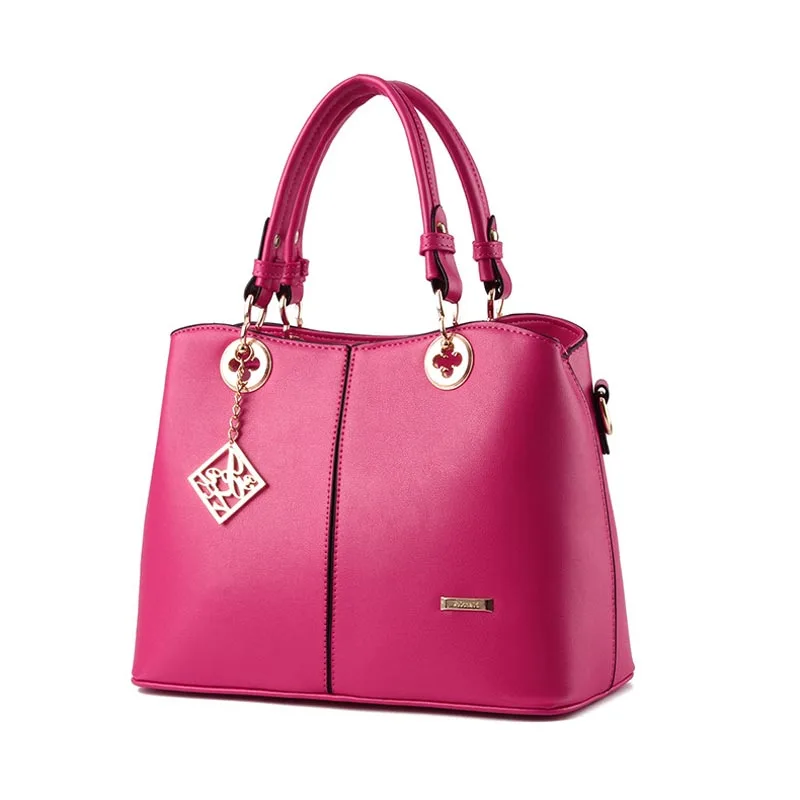 Woman leather bag luxury elegant Pu leather font b handbags b font women shoulder messenger bags