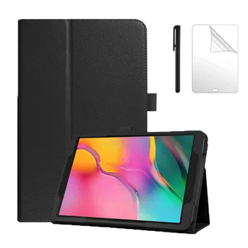 

Litchi Tablet Case for Samsung Galaxy Tab S5e 10.5 inch 2019 T725 T710 SM-T720 SM-T725 PU Leather Folding Cases+film+pen