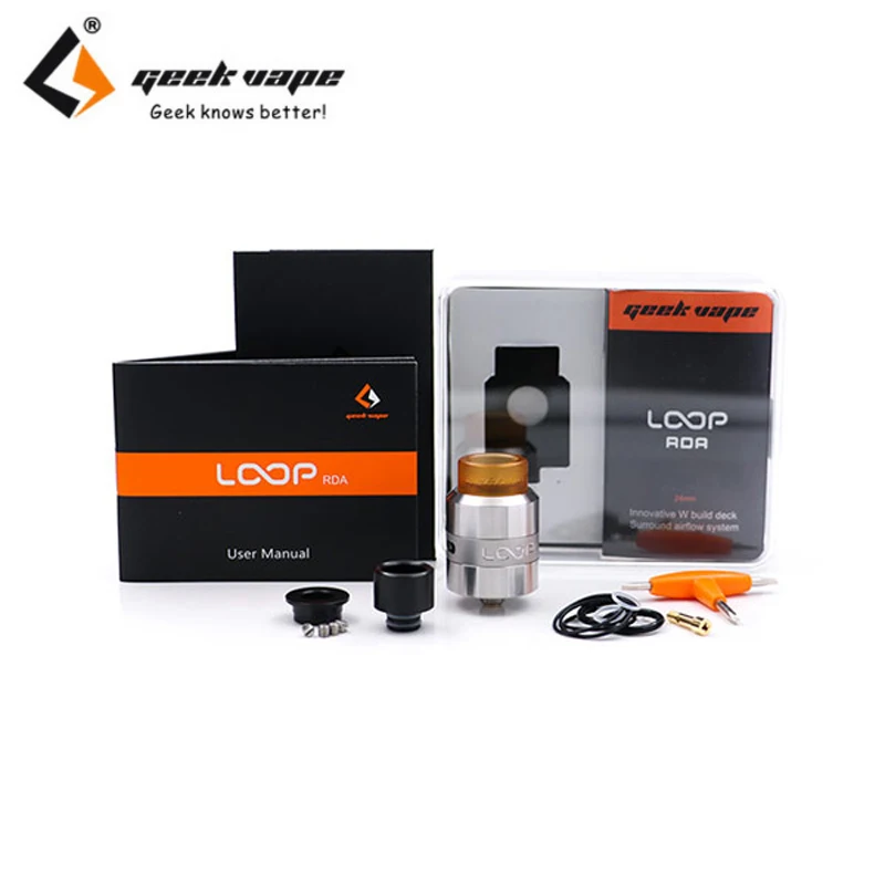 Оригинальный бак Geekvape Loop RDA 24 мм с объемным потоком воздуха атомайзер W образной