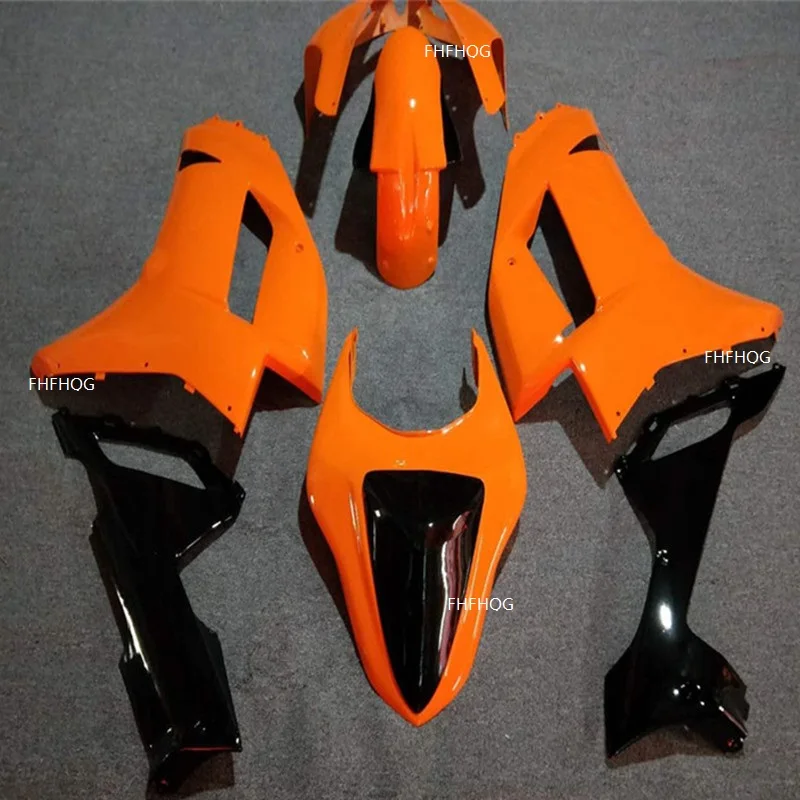

Nn-Injection mold Fairing kit for KAWASAKI Ninja ZX6R 07 08 ZX 6R 2007 2008 ABS Plastic black Fairings set Orange ZX 6R