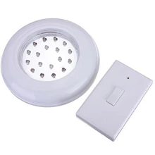 Дистанционное управление свет светодиодный настенный светильник белый 18 светодиодов потолочный светильник лестничный шкаф батарея управляемая лампа Интеллектуальный беспроводной переключатель