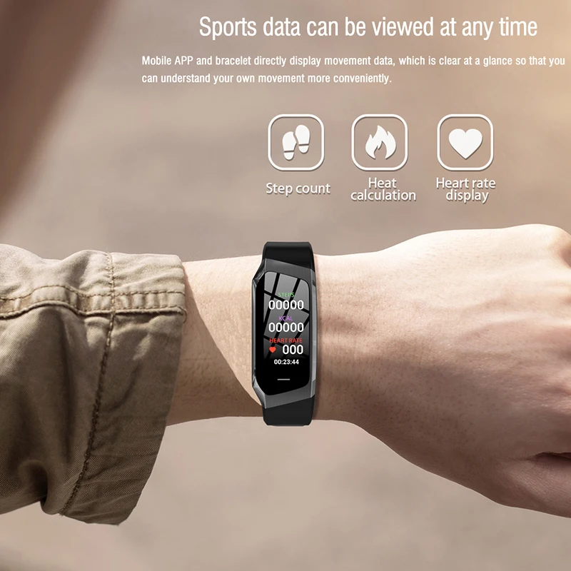  Jelly Comb Smart Watch For Android IOS Blood Pressure Heart Rate Monitor Sport Fitness Watch Blueto - 33015011035