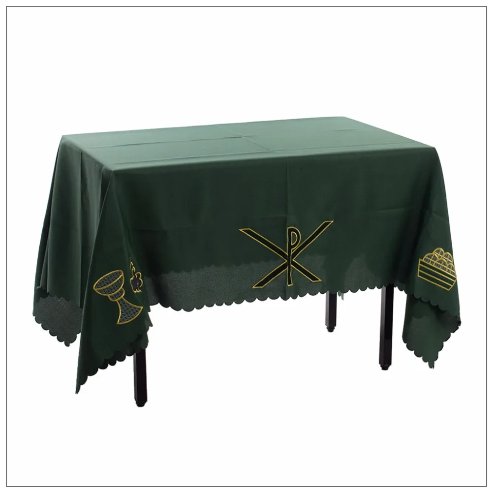 

1pc Church Altar Table Cloth Communion Table Runner with PX Chalice Pattern