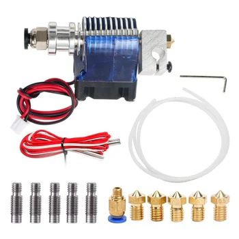 

3D Printer Parts 12V/40W V6 Hotend Teflon tube Kit 0.4/1.75MM J-head Remote extruder with Cooling Fan