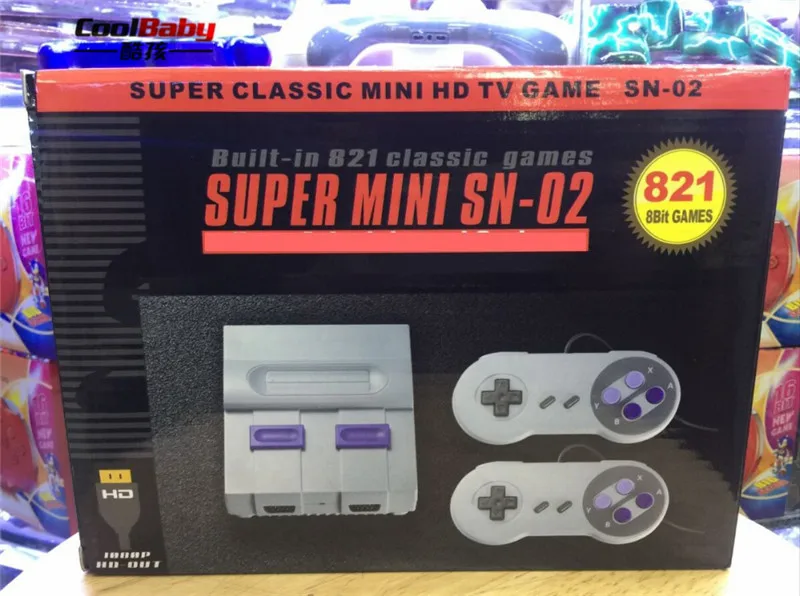 Новая Мини ТВ игровая консоль HDMI выход 8Bit Ретро видео встроенный 821 различные