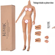 1/6 ratio KUMIK model 2.5 female nude figure w female body Action figure hands for feet extra 12 inch custom toy hot sale doll female nude