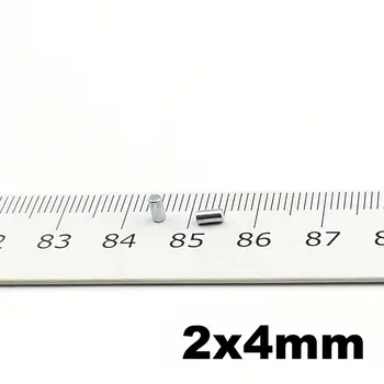 

Micro Precision Magnet Cylinder Diameter 2 0.079'' Small Round Disc 2x4 mm Sensor Mini Magnets Teaching Study 200pcs