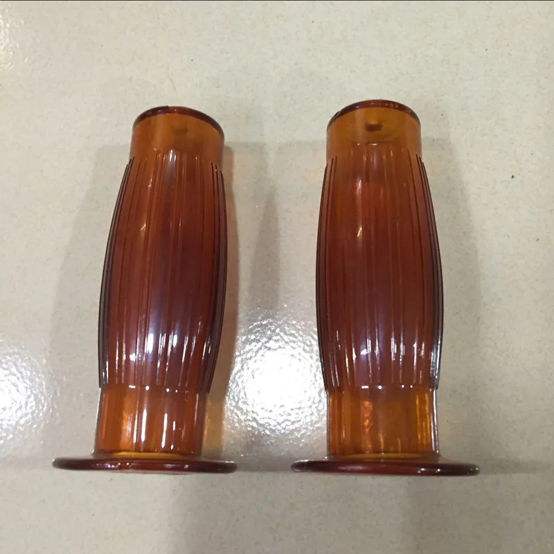 

7/8 "& 1" Handle Bar Retro Rubber Motorcycle Bike Vintage Coke Bottle Hand Grip For Harley Truimph Cafe Custom