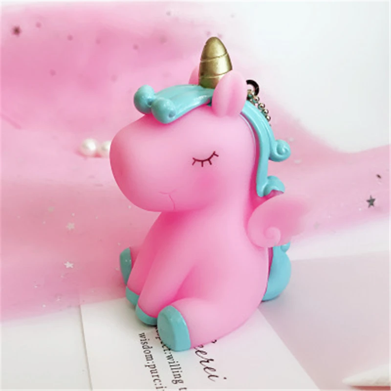 Fancy-Fantasy-Rainbow-PVC-Animal-Unicorn-Keychain-for-Men-Women-Bag-Ornament-Phone-Key-Chain-Porte (3)