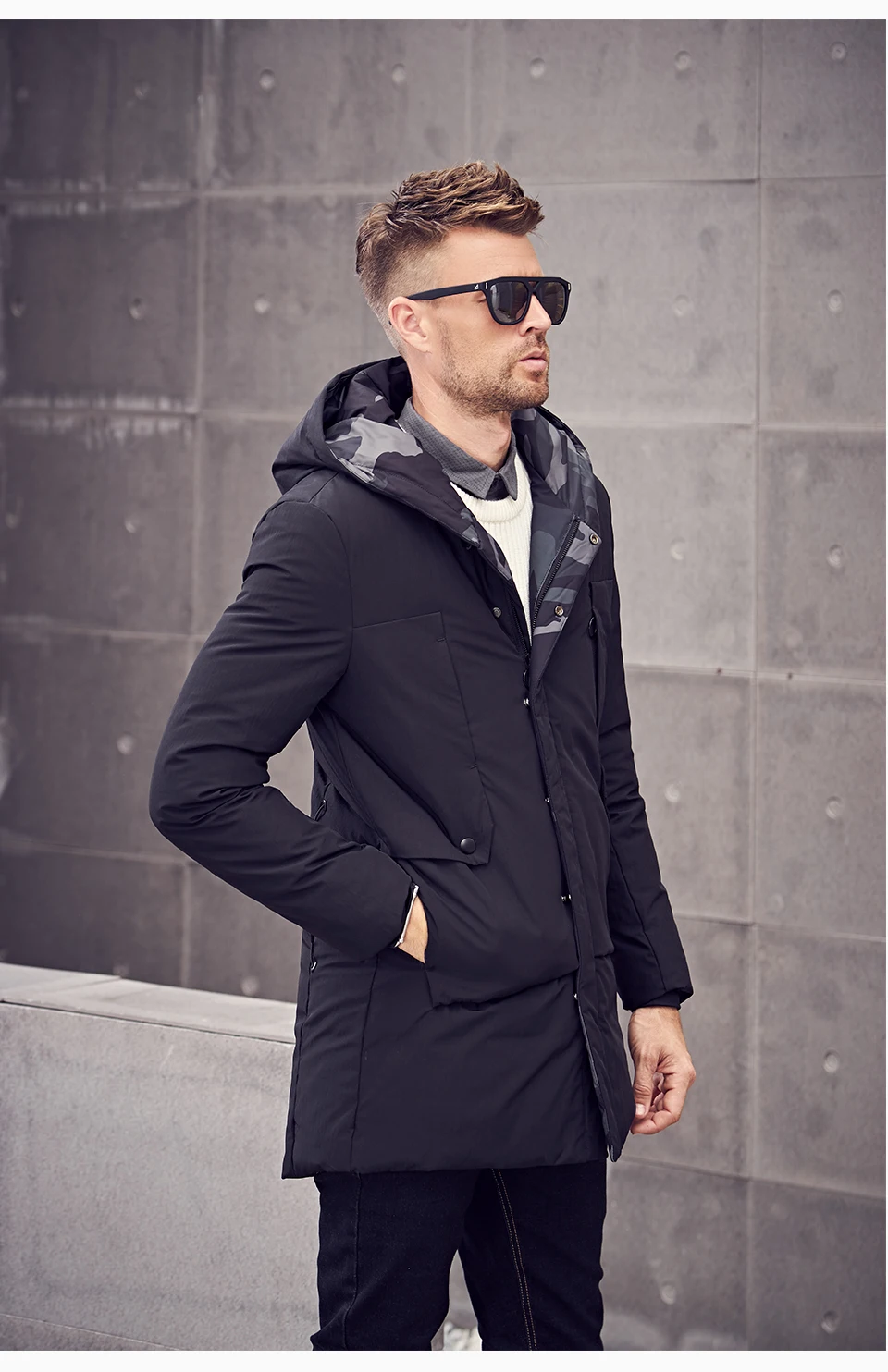 Бренд Enjeolon, утолщенная зимняя камуфляжная куртка с капюшоном, мужской светильник, пуховое пальто для мужчин, худи, парка, пальто, 3XL, пуховая парка, YR2702