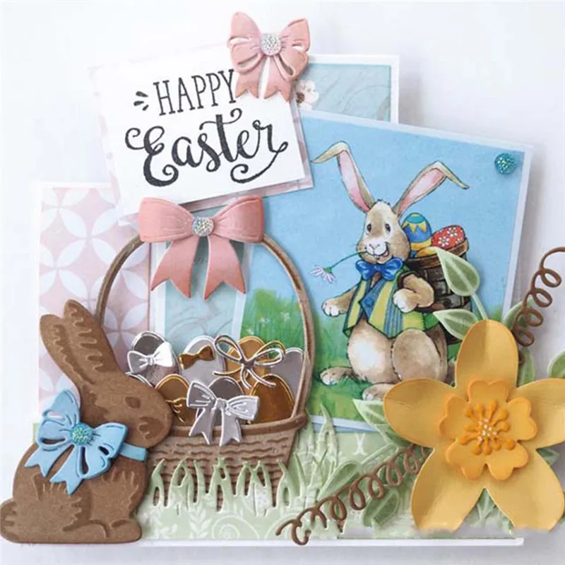 

DiyArts Rabbit Animal Metal Cutting Dies New 2019 for Craft Dies Scrapbooking Frame Die Cut Card Making Album Stencil Dies