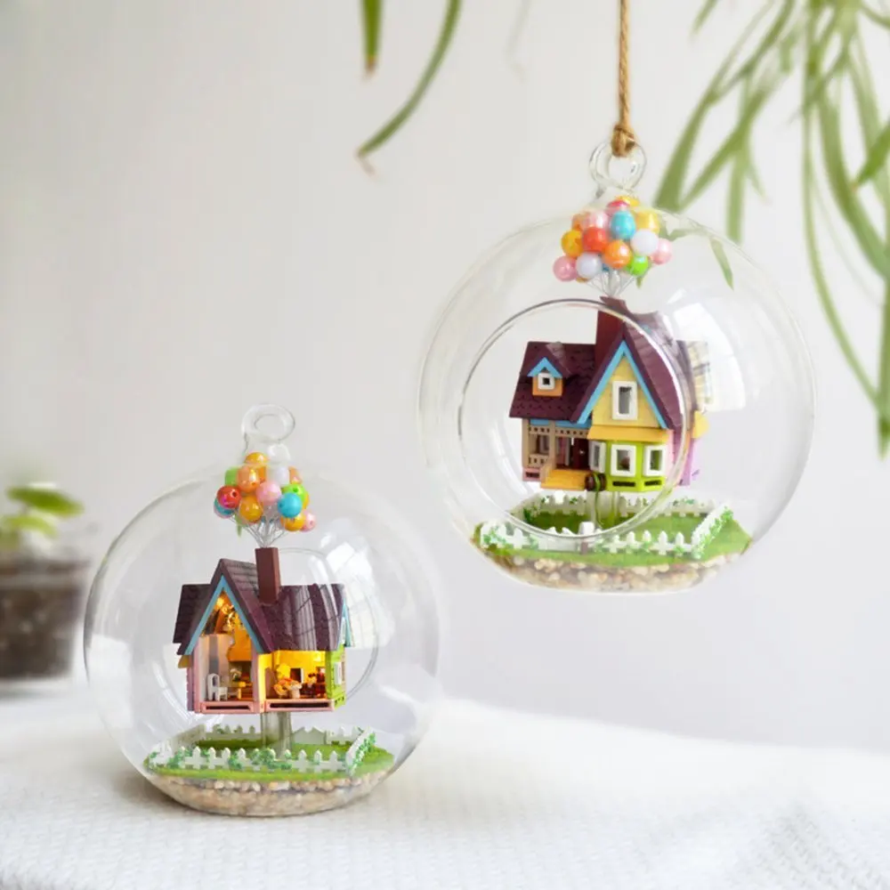 Baloon House Glass Ball DIY 3D Dollhouse