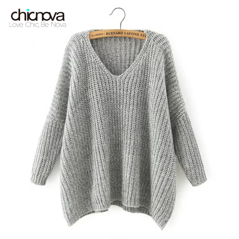 Billig 2019 herbst Neue frauen Pullover Fledermaus Ärmel Große Lose Hemd Bodenbildung Pullover Weibliche Pullover Tops TC73401020035