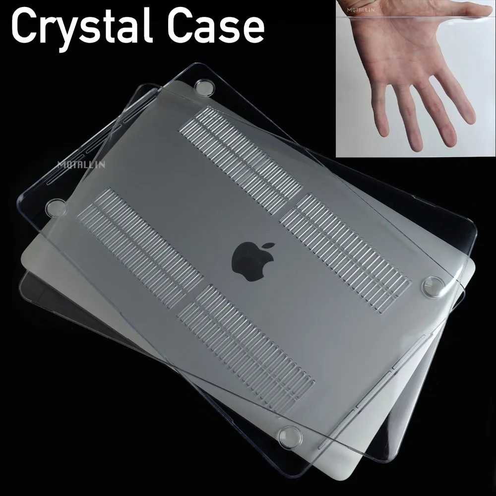 

Crystal Transparent Case For Macbook Pro Retina Air 11 12 13 15,2018 For Mac Air 13 inch A1932,New pro 13 15 Laptop Cover shell