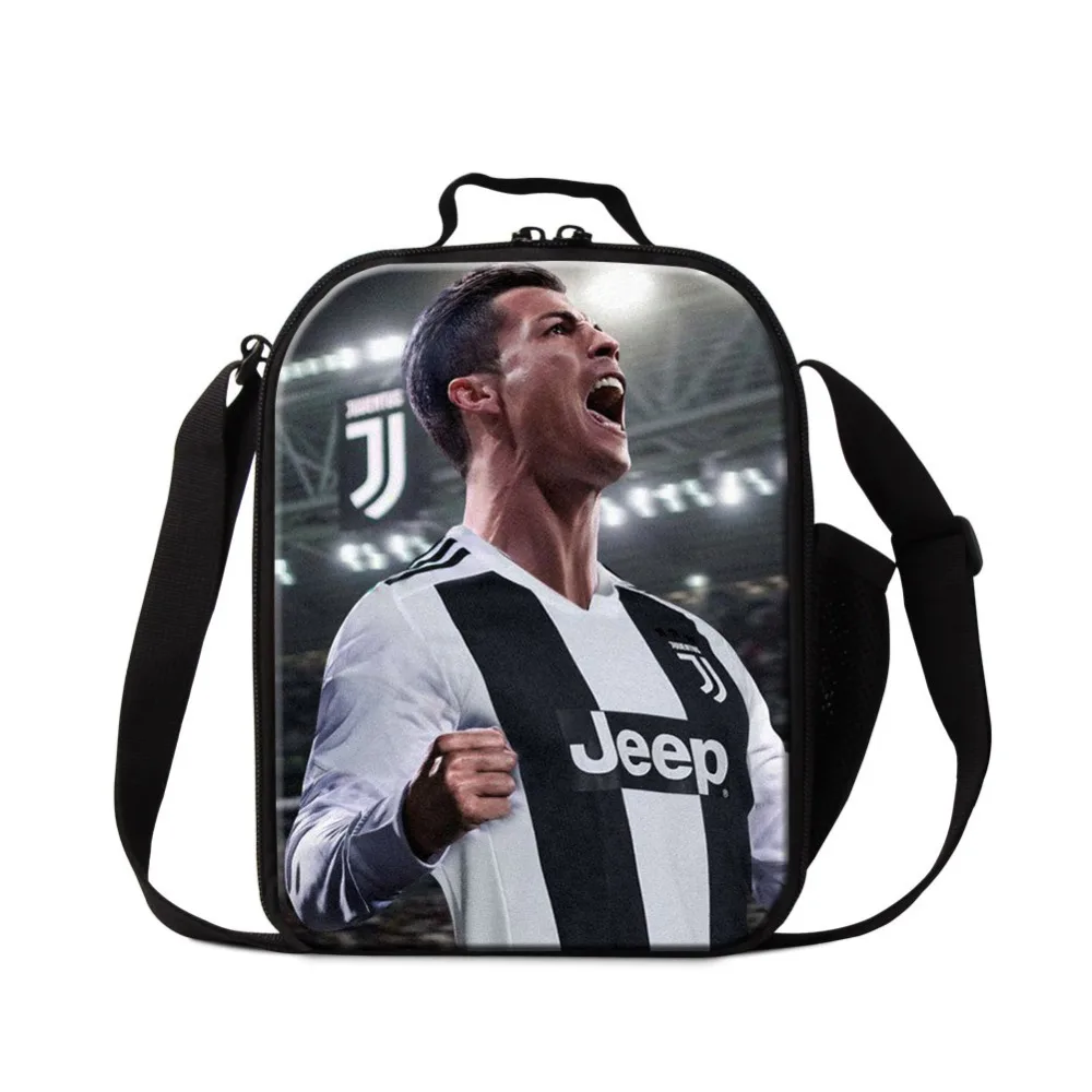 

Dispalang Custom Cristiano Ronaldo Insulated Transport Promotional Lunch Food Bags for Children Soccers Cooler for Refrigeration