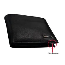 Умный мини-кошелек из натуральной кожи с защитой от вора и потери, RFID визитница