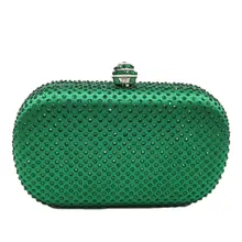Королевский Зеленый клатч со стразами женские вечерние сумки свадебная сумочка Свадебная вечеринка Хрустальный кошелек цепочка сумка на плечо
