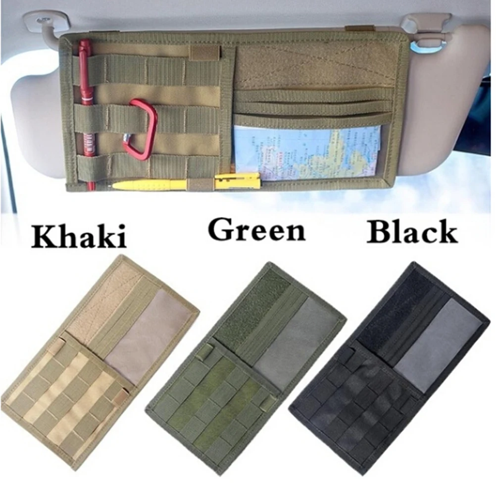 

Auto Car Tactical Multi-Functional Car Sun Visor Organizer Holder Car Auto Storage Bag Tidying Box Automobiles Accessories