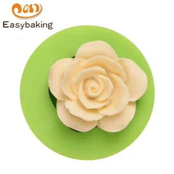 

3D Rose Flower Gum Paste Silicone Mold Fondant Cake Decorating Tools Sugarcraft Baking Mould for Art and Craft