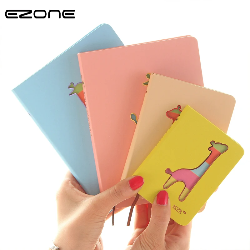 

EZONE Small Deer Notepad Hollow Lovely Mini Memo Pads Animal Sticky Notes Message Note Dairy Notebook School Office Supplies