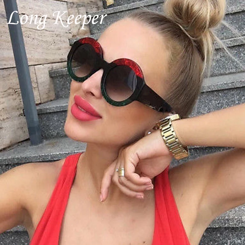 Солнцезащитные очки Long Keeper женские круглые дизайнерские Роскошные брендовые