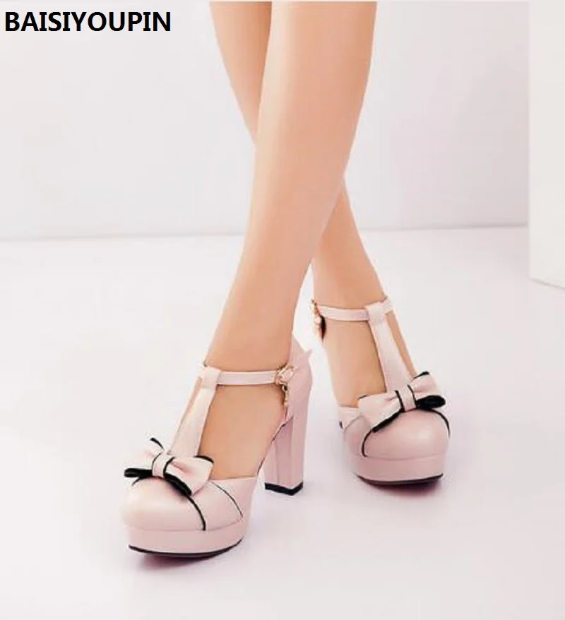 Женские туфли на высоком каблуке лодочки толстом размеры до 43 201|women shoes pumps|shoes
