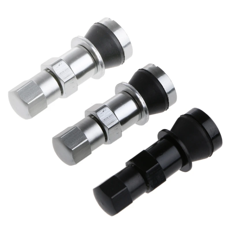 

4x Aluminum Car Tubeless Wheel Tire Valve Stem Rim Bolt-in W/Dust Cap New