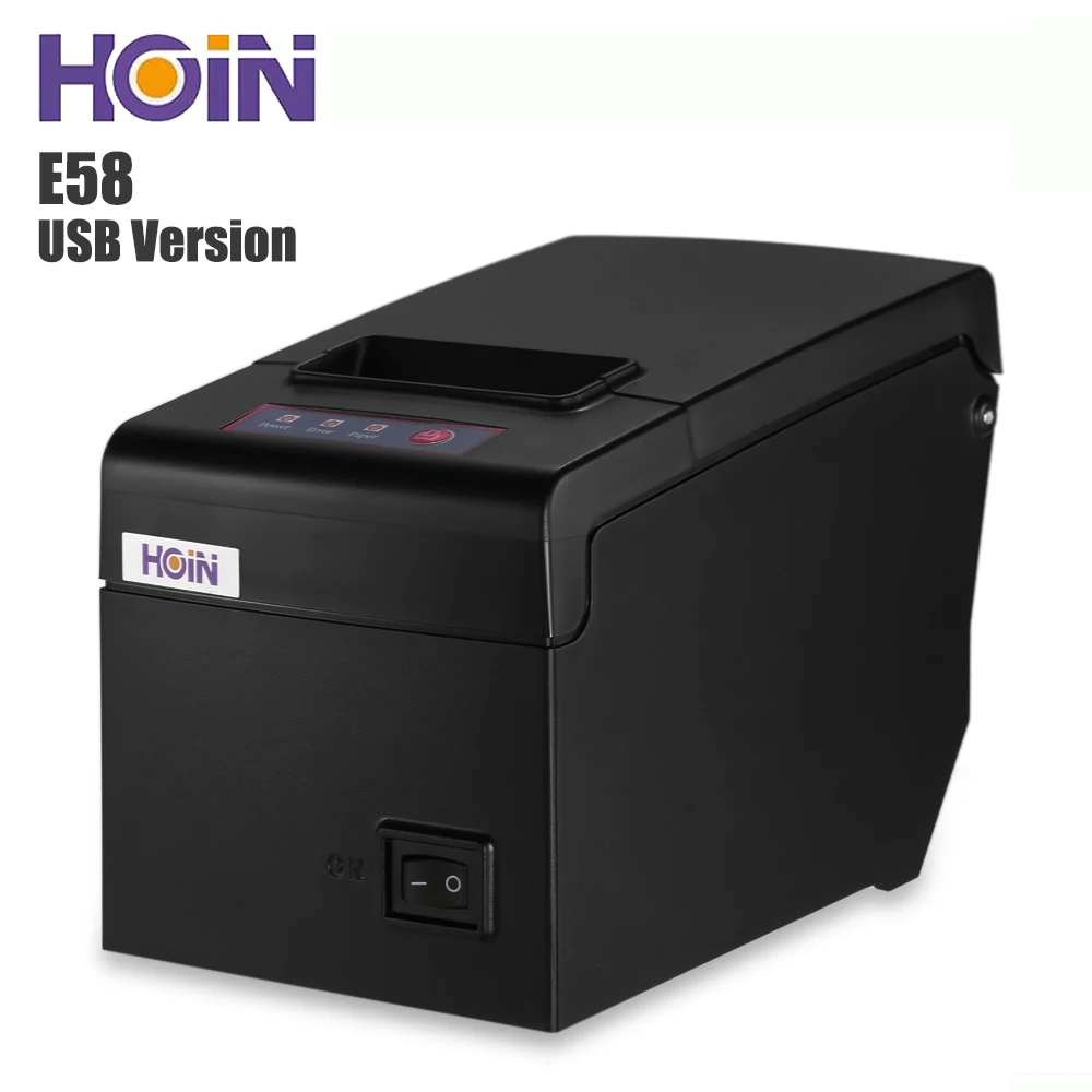 

HOIN HOP - E58 58mm Thermal Printer USB 130mm/sec Recepit Printing Machine Support ESC / POS Android iOS EU Plug