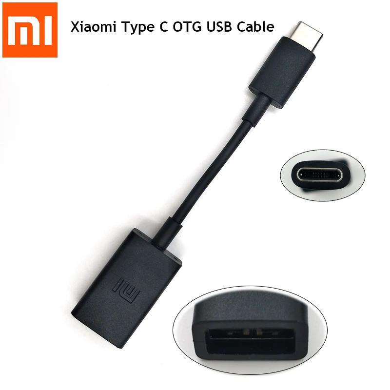 

Original Xiaomi USB Type C OTG Cable Data Transfer Adapter Converter Connector For Mi 8 8SE Mix 2/2s Mix Max 3 Mi A1 A2 4C 5C 5X