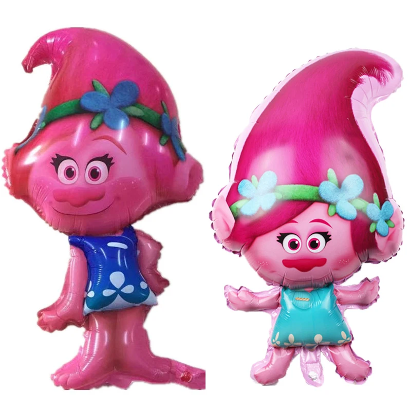 

50PC New Troll Cartoon Foil Inflatable Balloons Children's Birthday Party Decorations Balloons Classic Toys for Children's Gifts