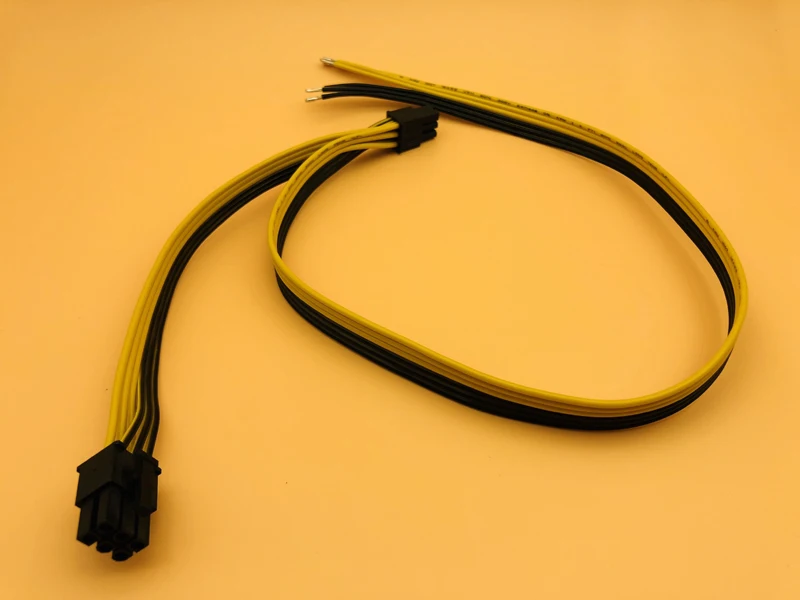Dual 6pin 50+20cmPower Cable for DELL2950 1470 Series Server Power Conversion Graphics Card Cables Power Supply for BTC Mining