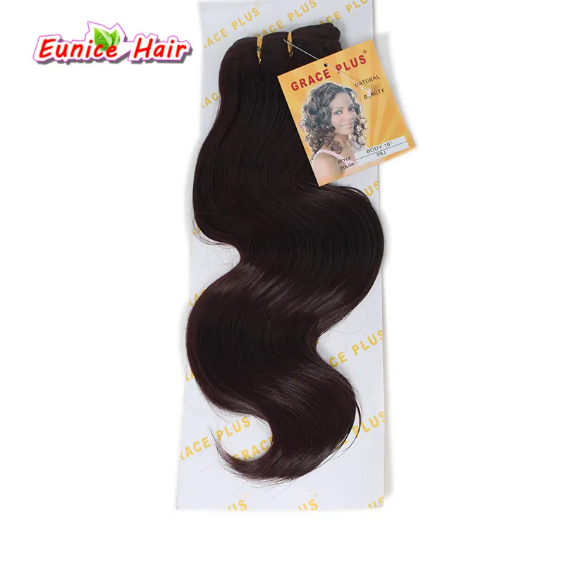 

Crochet hair synthetic body wave hair 16" 18" 20inch Brazilian Body Wave synthetic weave bundles hair extensions euncie