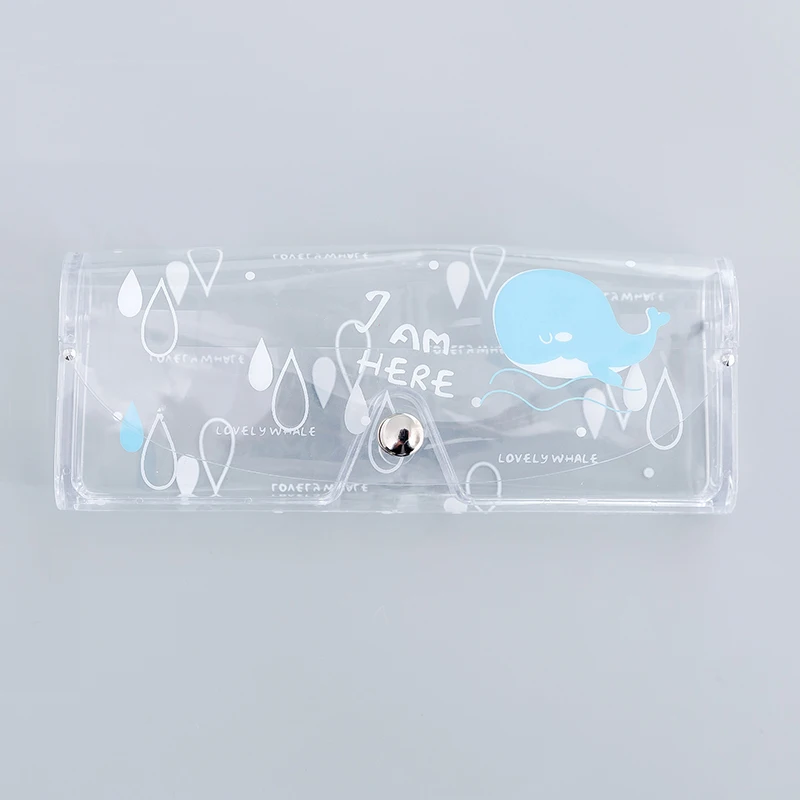 ETya мультяшный милый чехол для детских очков, сумка для женщин, прозрачный ПВХ Защитный Чехол для очков, дорожный футляр для очков, аксессуары для очков