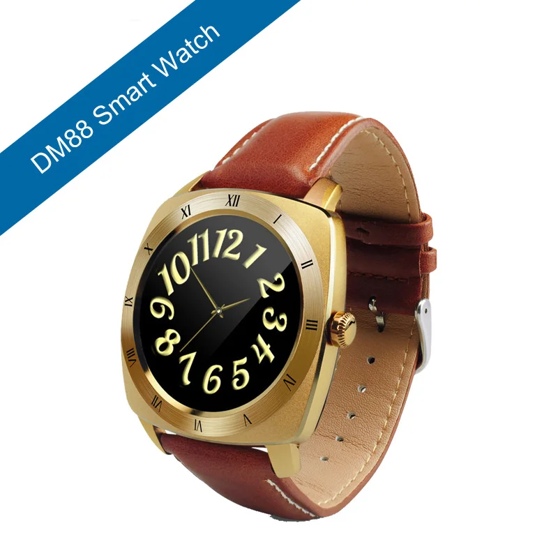 Бренд dm88 smart watch 1.2 дюймовый tft емкостный сенсорный экран часы bluetooth поддержка