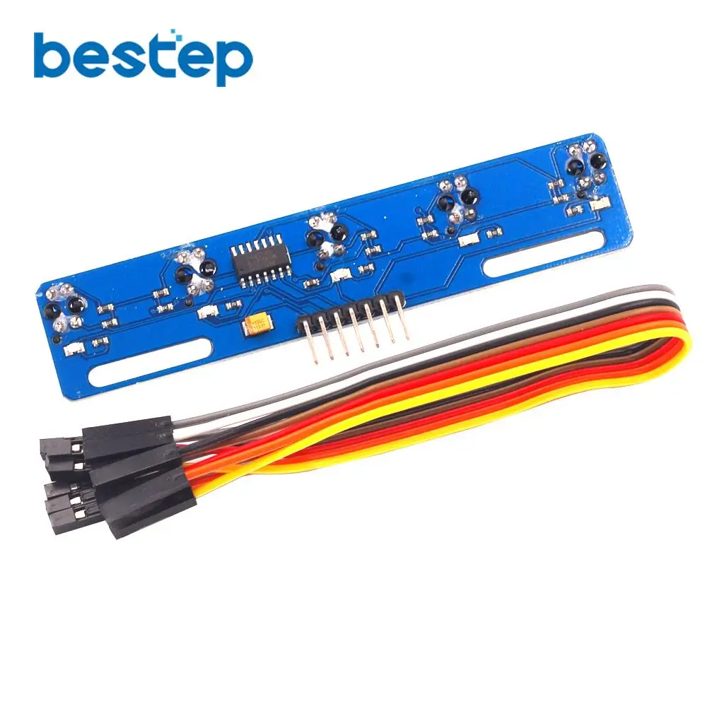 

5 Channel Infrared Reflective Sensor TCRT5000 KIT 5 Way/Road IR Photoelectric Switch Barrier Line Track Module