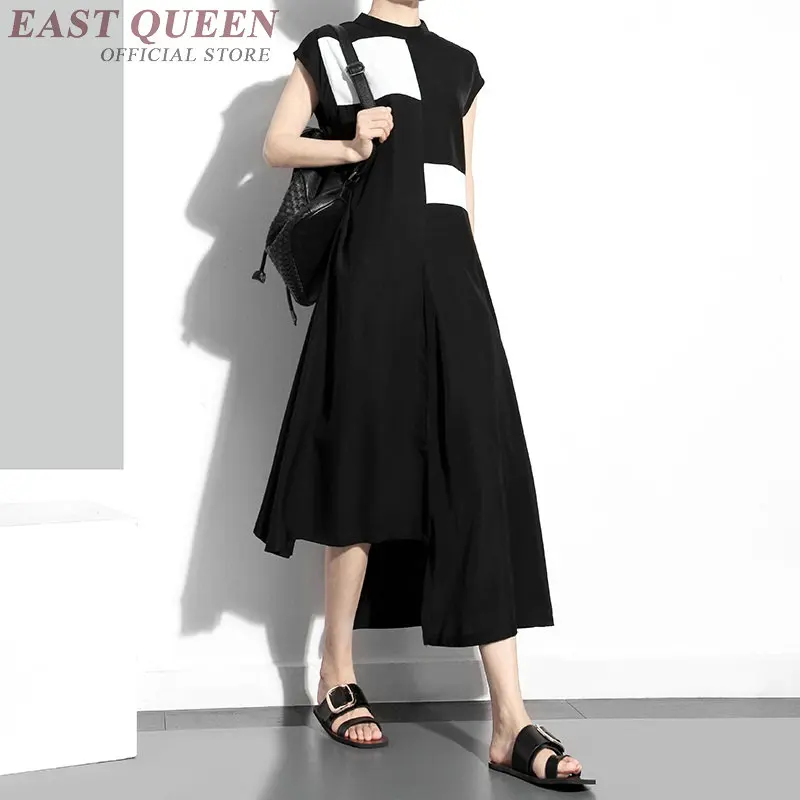 1 Féminine Ff1233 Robe Femmes D'été Pinafpre Casual Asymétrique Robes De Mode La 2018 wUqCY7pUx