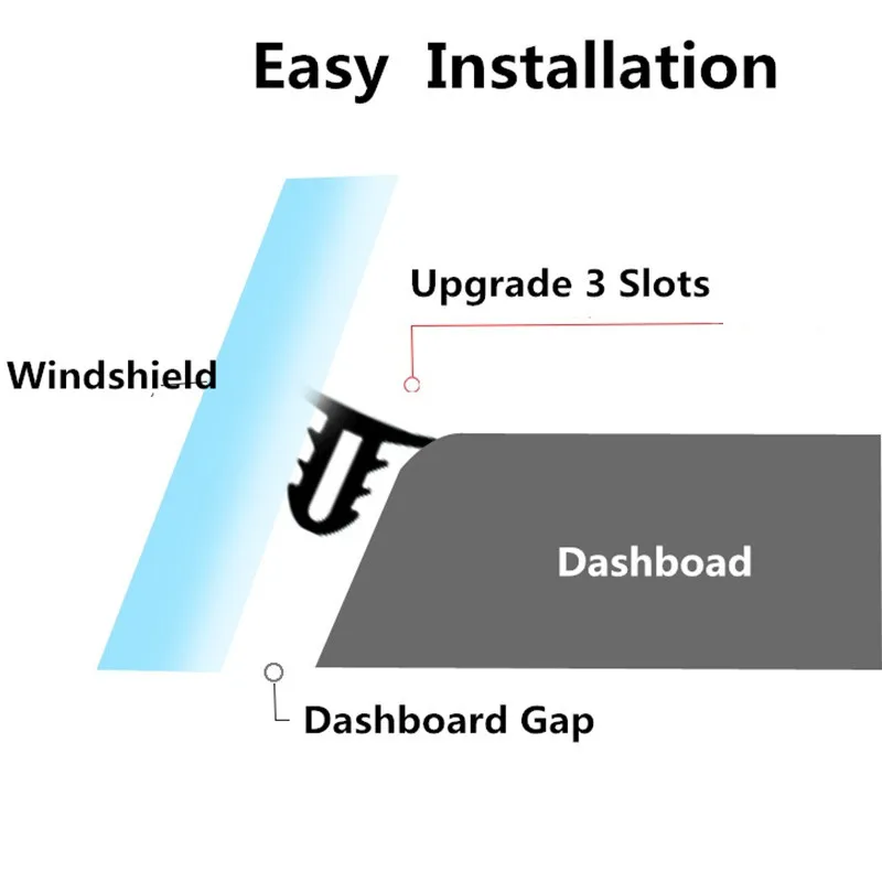 160 см автомобильный резиновый уплотнитель yниверсальная приборная панель на ветровое стекло Звукоизоляционная резиновая уплотнительная полоса Авто уплотнительная Автомобильная панель уплотнение для Toyota Audi